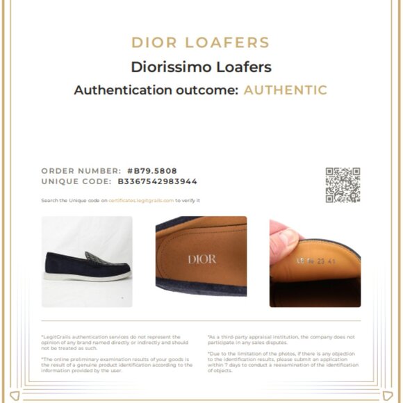 NIDB DIOR Diorissimo Pattern Granville Loafers in Navy/Beige IT Size 41 - Picture 13 of 13